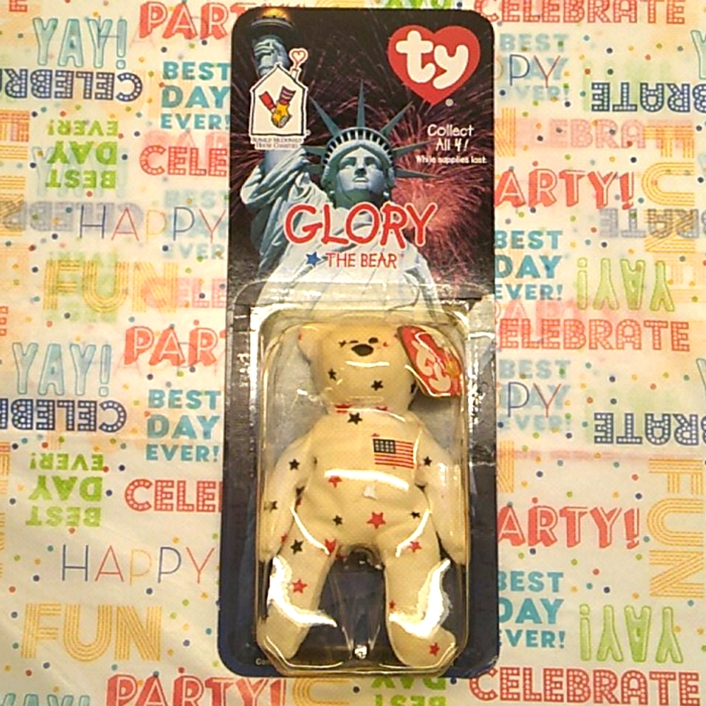 VINTAGE Glory the bear beanie baby